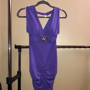 Sexy purple halter dress